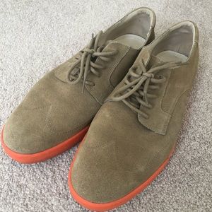 Men’s suede shoes, size 13, Cole Haan.
